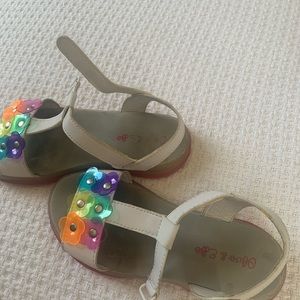 Native mirrored sandals size C12